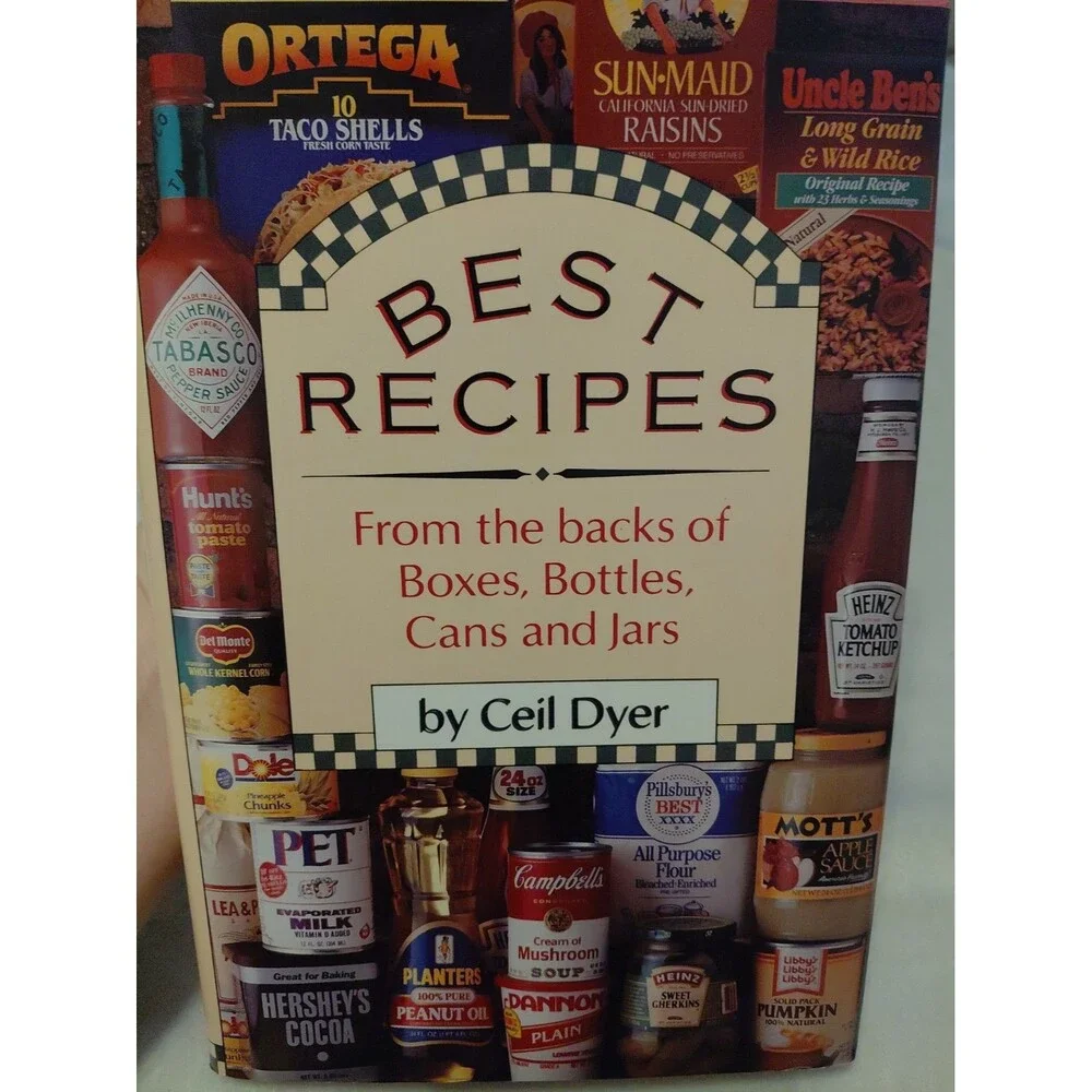 Vintage 1993 Best Recipes From Backs Of Boxes Cans Cookbook Cooking Cook Book